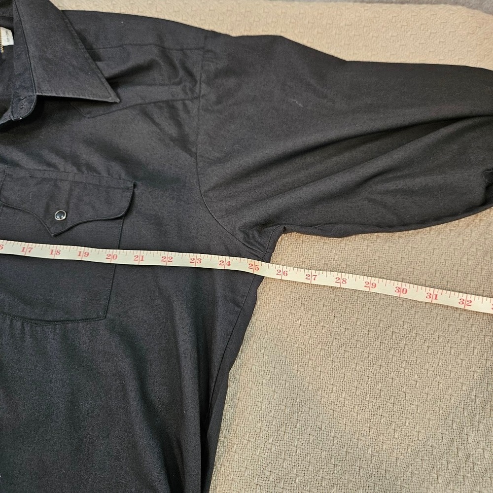 Panhandle Slim Mens Long Sleeve Western Pearl Snap Shirt Grey 17-36 - Picture 4 of 14